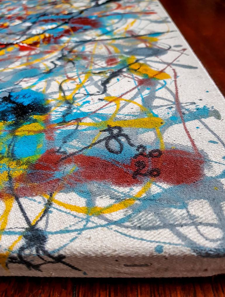 Original Abstract Expressionism Abstract Painting by Retne Art