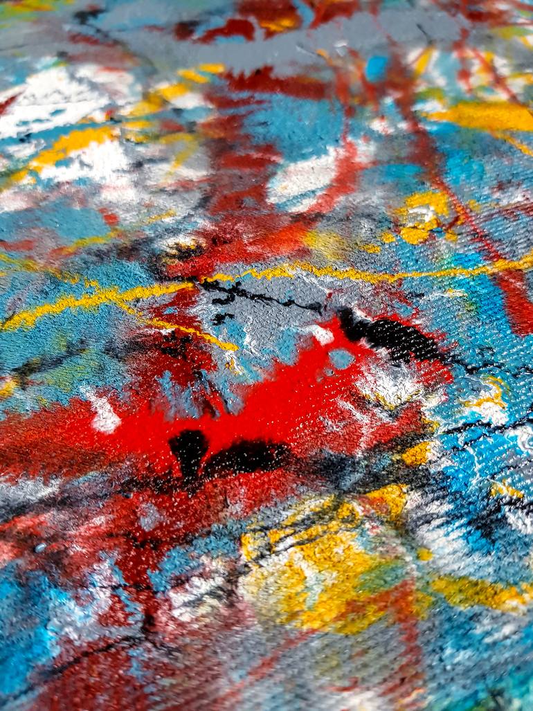 Original Abstract Expressionism Abstract Painting by Retne Art