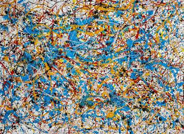 - Tematia - Style of JACKSON POLLOCK. Abstract Expressionism Painting. thumb