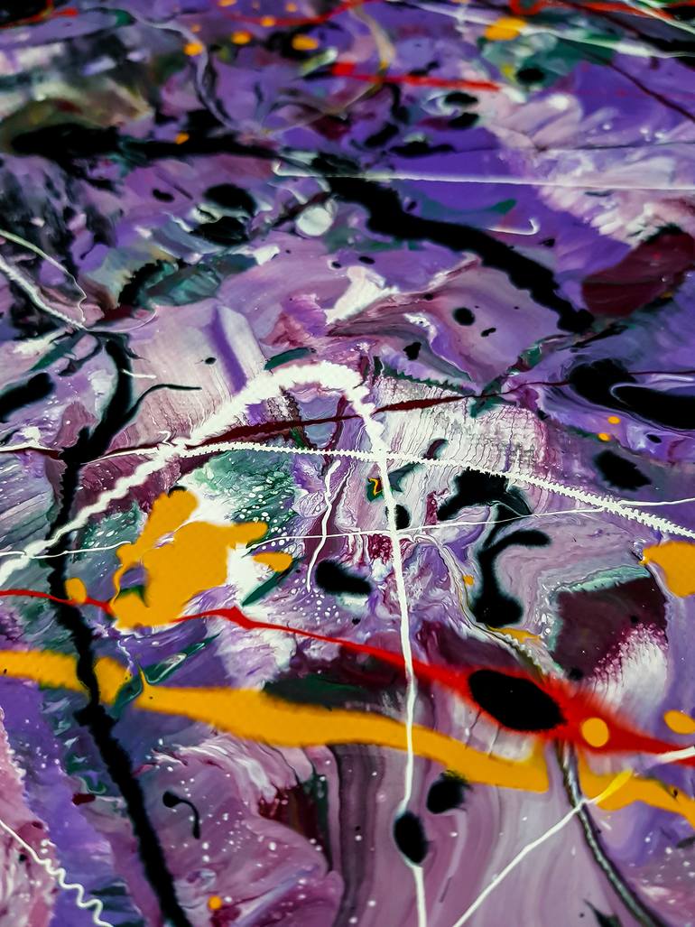 Original Abstract Expressionism Abstract Painting by Retne Art