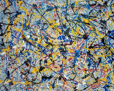 - Sperto N-7 - Style of JACKSON POLLOCK. Abstract Expressionism Painting thumb