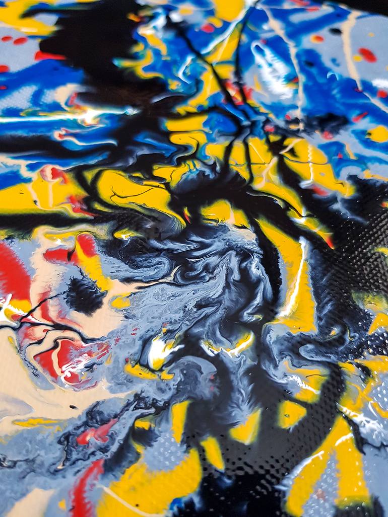 Original Abstract Expressionism Abstract Painting by Retne Art