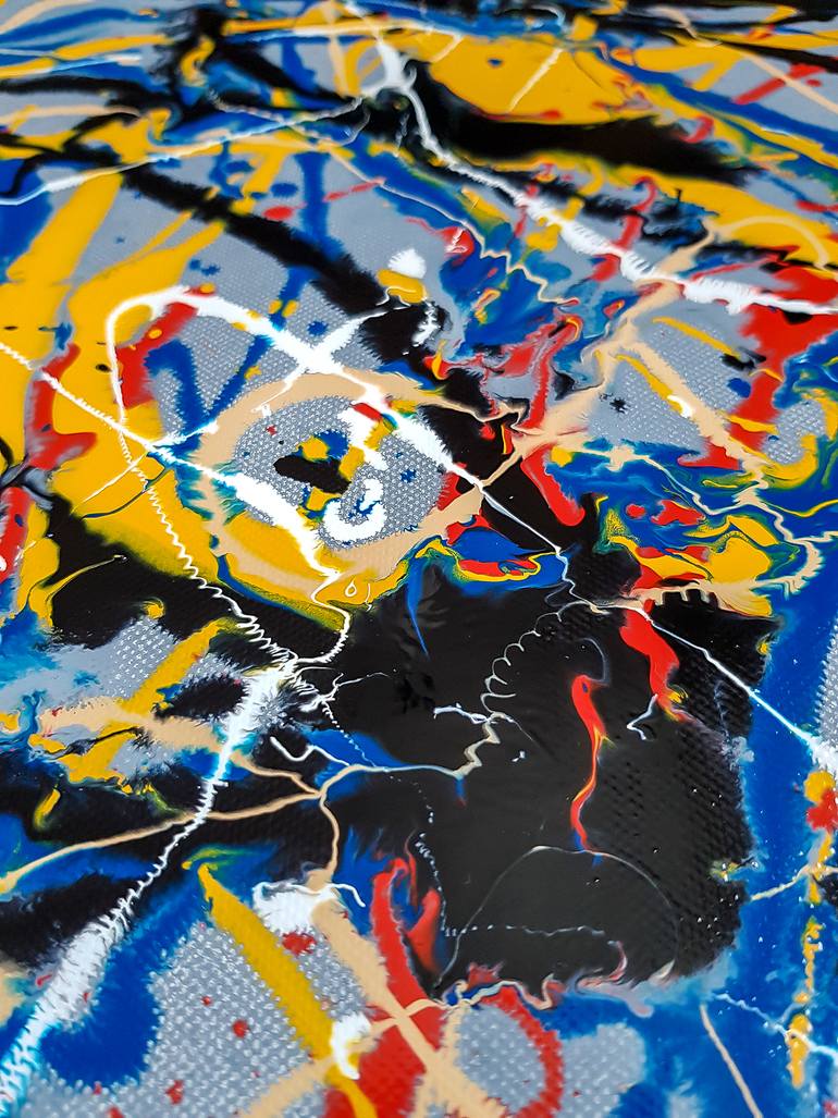 Original Abstract Expressionism Abstract Painting by Retne Art