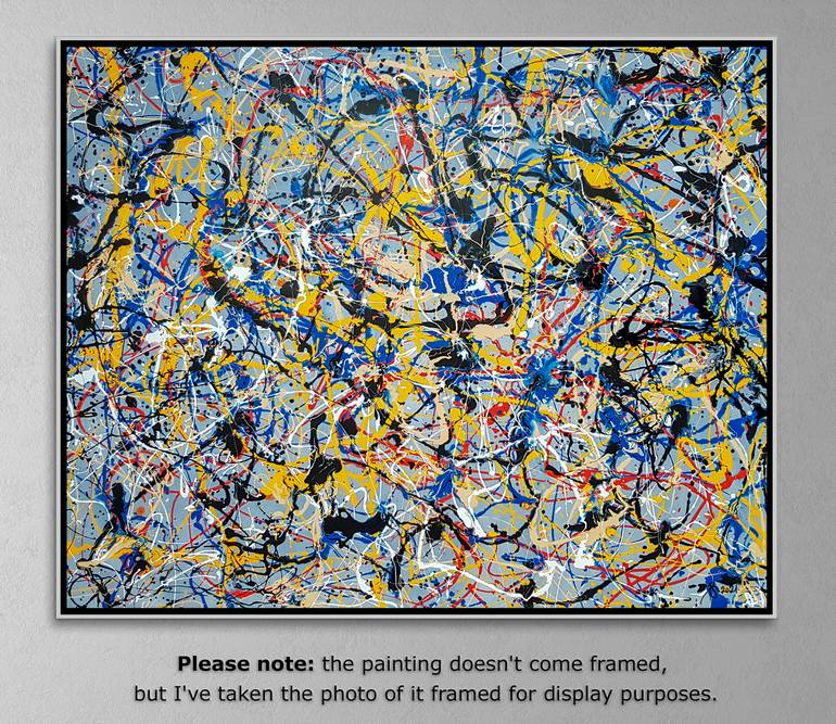 Original Abstract Expressionism Abstract Painting by Retne Art