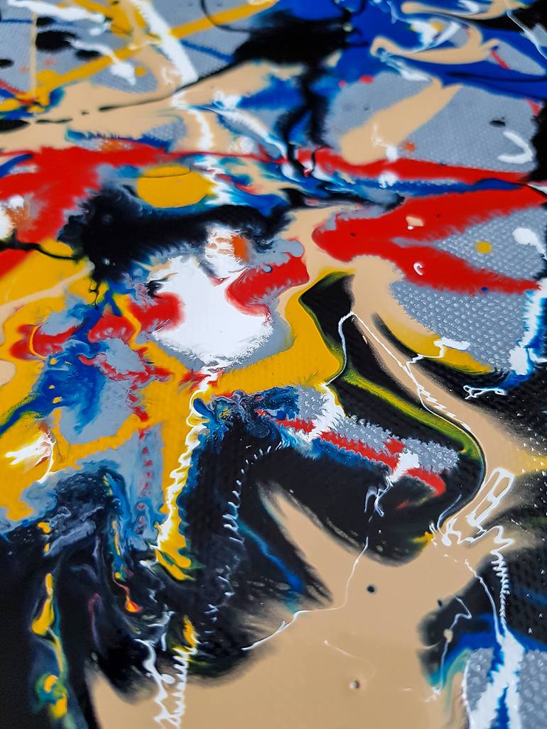 Original Abstract Expressionism Abstract Painting by Retne Art