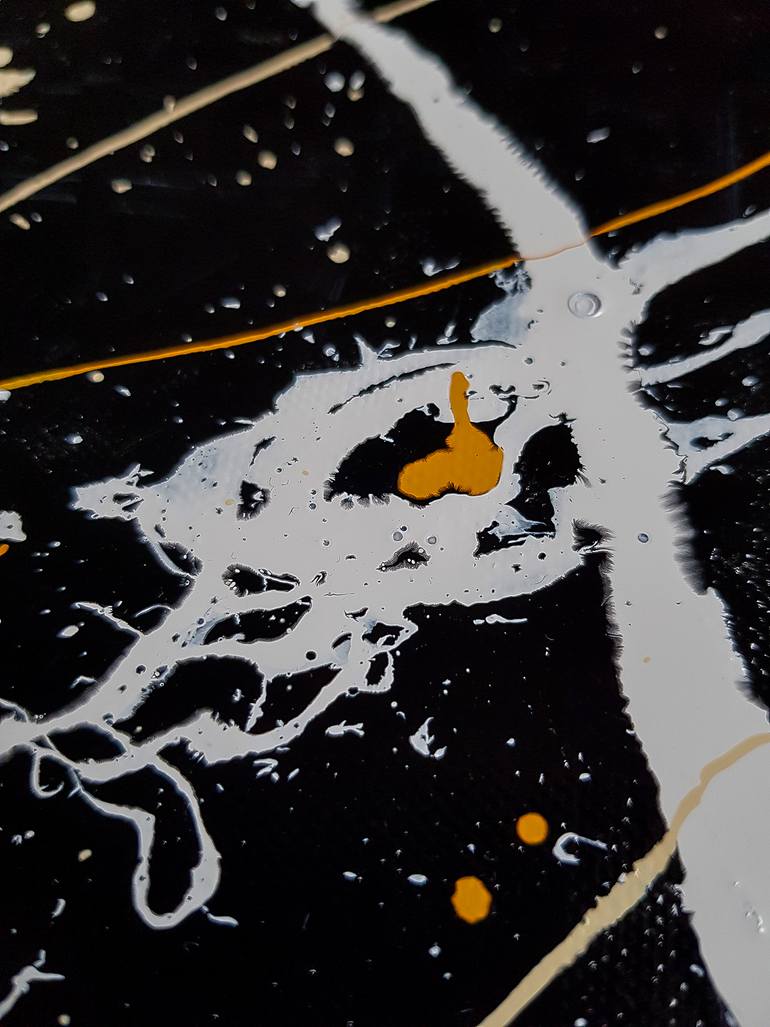 Original Abstract Expressionism Abstract Painting by Retne Art