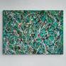 - Pagi N-17 - (W)130x(H)95 cm. Style of JACKSON POLLOCK. Abstract Expressionism Painting
