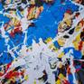 TEMPUS N-1 - (H)150X(W)150 CM. STYLE OF JACKSON POLLOCK (2021)