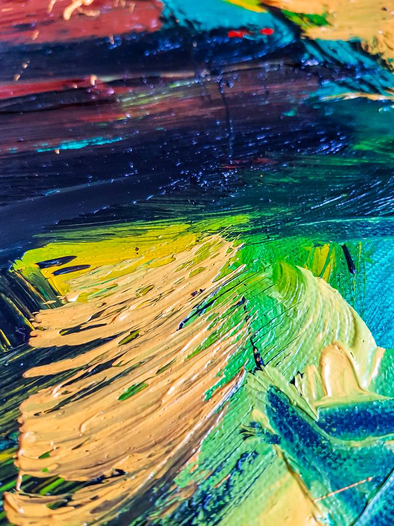 Original Abstract Expressionism Abstract Painting by Retne Art