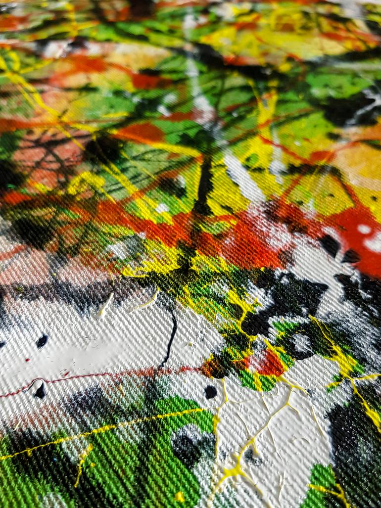 Original Abstract Expressionism Abstract Painting by Retne Art