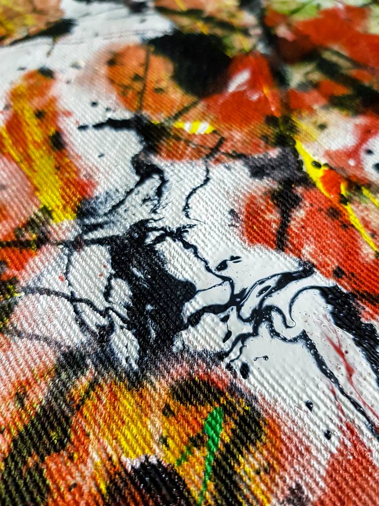 Original Abstract Expressionism Abstract Painting by Retne Art