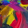Romio - (H)102x(W)170 cm. Colorful Abstract Painting Abstract Wall Art