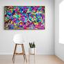 Large Colorful Abstract - Romio - (H)102x(W)170 cm.