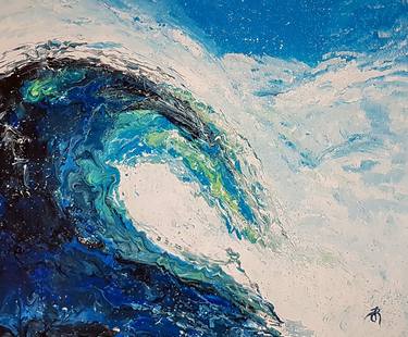 Print of Expressionism Seascape Paintings by Retne Art