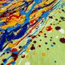 Okelon N-15 (H)158x(W)124 cm. Colorful Splash Abstract Painting