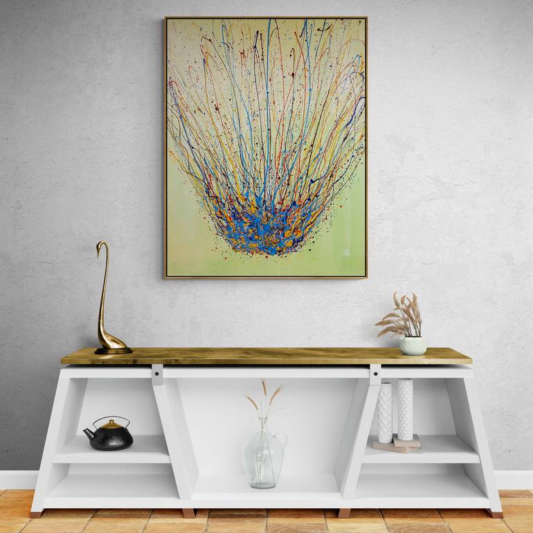 Original Abstract Expressionism Abstract Painting by Retne Art