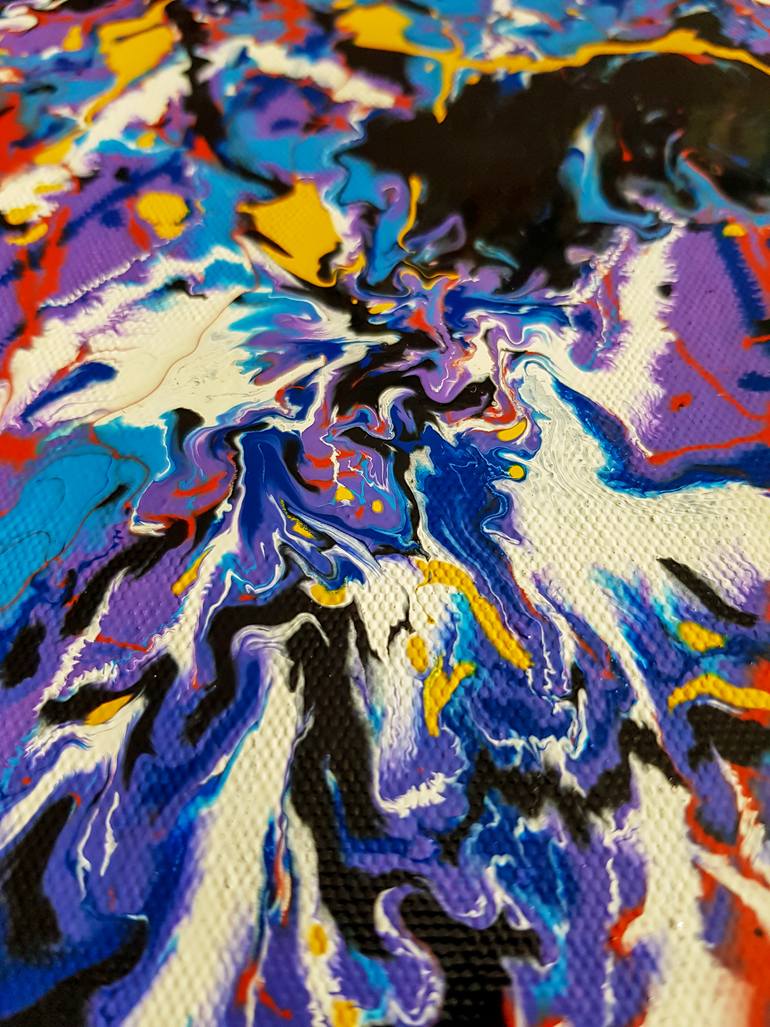 Original Abstract Expressionism Abstract Painting by Retne Art