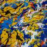 Unaly N-16 (H)123x(W)158 cm. Colorful Splash Abstract Painting