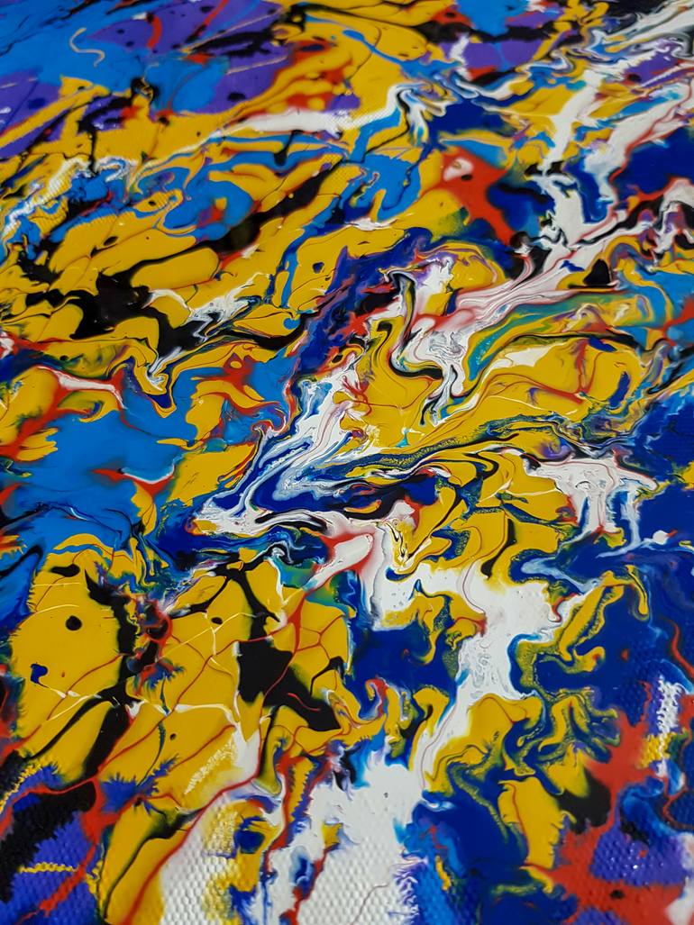 Original Abstract Expressionism Abstract Painting by Retne Art