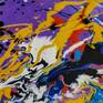Unaly N-16 (H)123x(W)158 cm. Colorful Splash Abstract Painting
