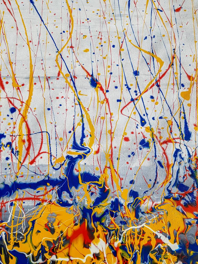 Original Abstract Expressionism Abstract Painting by Retne Art