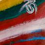 Abstract painting. Signature detail.