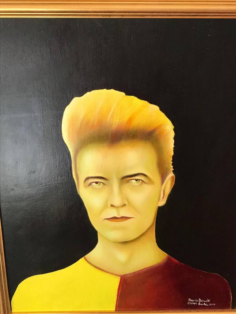 Original Conceptual Pop Culture/Celebrity Painting by Aidan Burke