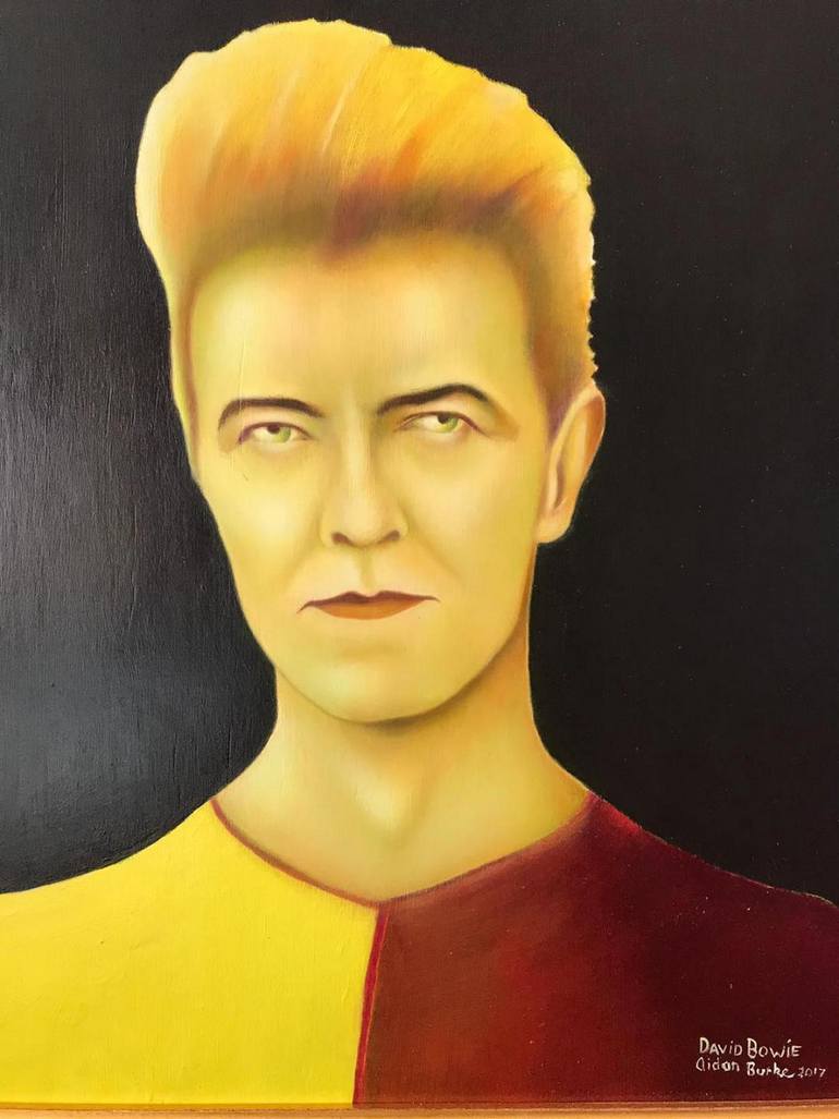 Original Conceptual Pop Culture/Celebrity Painting by Aidan Burke