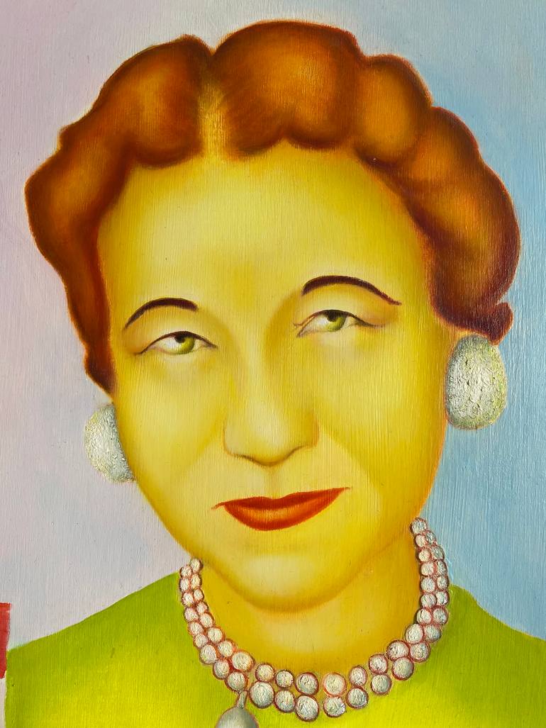 Original Conceptual Pop Culture/Celebrity Painting by Aidan Burke