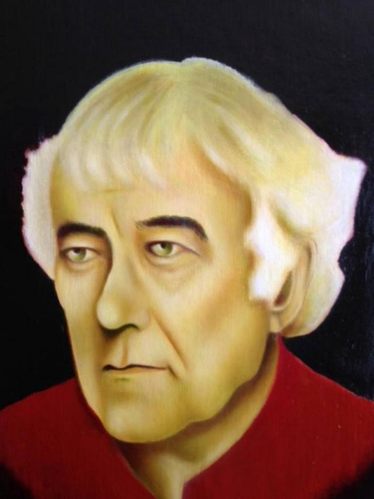 Original Figurative Pop Culture/Celebrity Painting by Aidan Burke