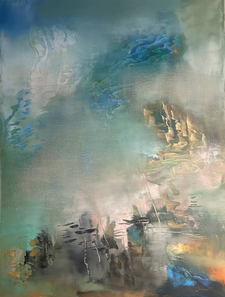 Original Abstract Expressionism Abstract Paintings by Ludmila Budanov