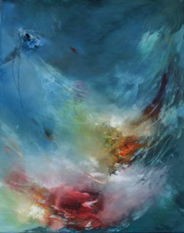 Print of Abstract Expressionism Outer Space Paintings by Ludmila Budanov