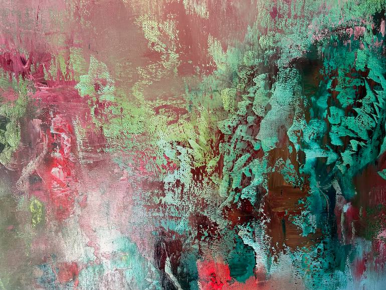 Original Abstract Expressionism Nature Painting by Ludmila Budanov