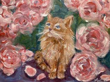 Cat amongst the roses thumb