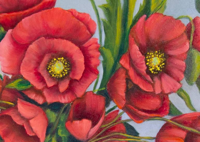 Original Impressionism Floral Painting by Iryna Mykhailenko