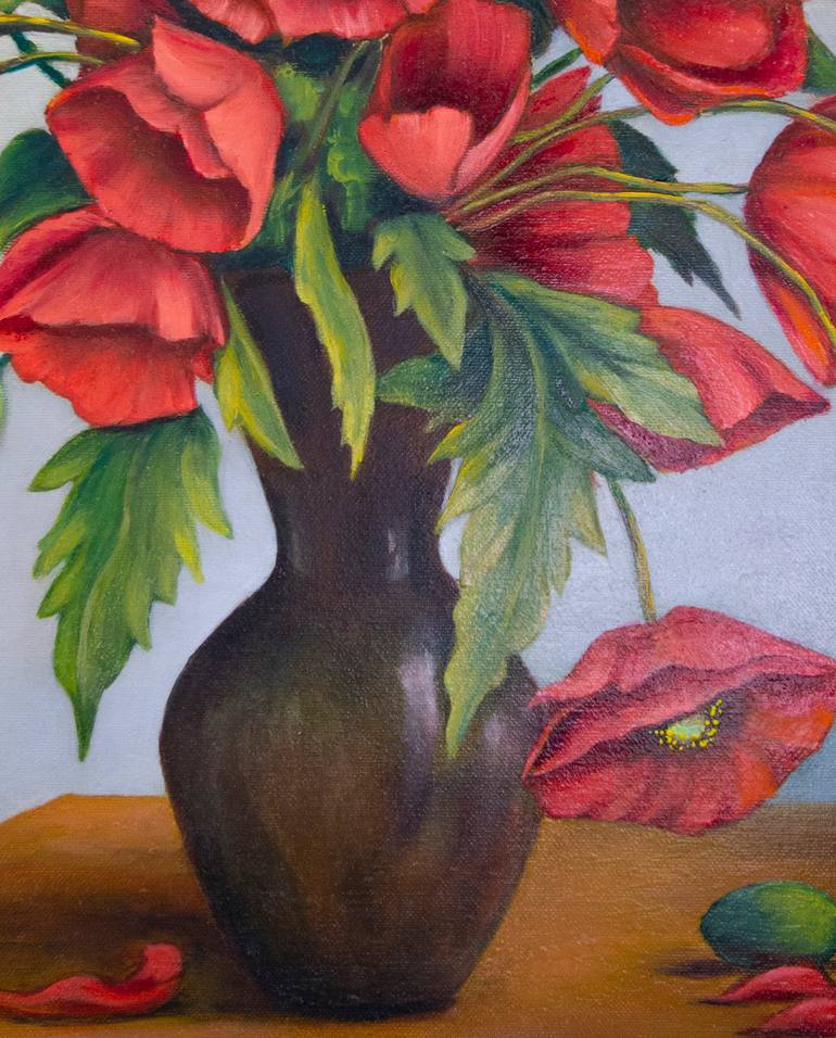 Original Impressionism Floral Painting by Iryna Mykhailenko