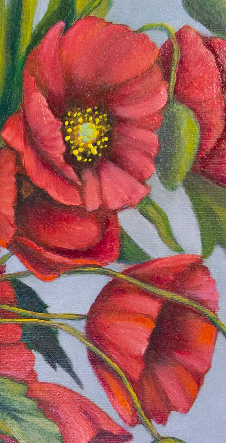 Original Impressionism Floral Painting by Iryna Mykhailenko