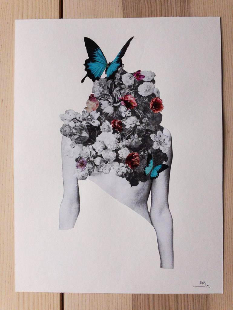 Original Conceptual Body Collage by Lydia Cecilia