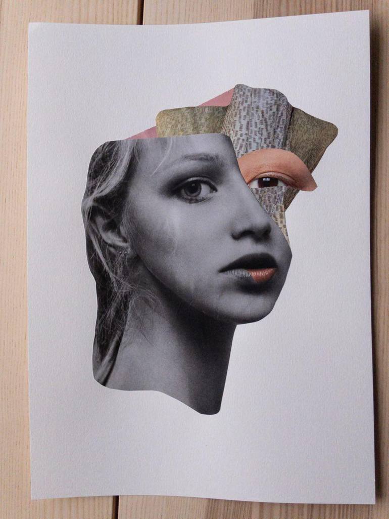 Original Portrait Collage by Lydia Cecilia