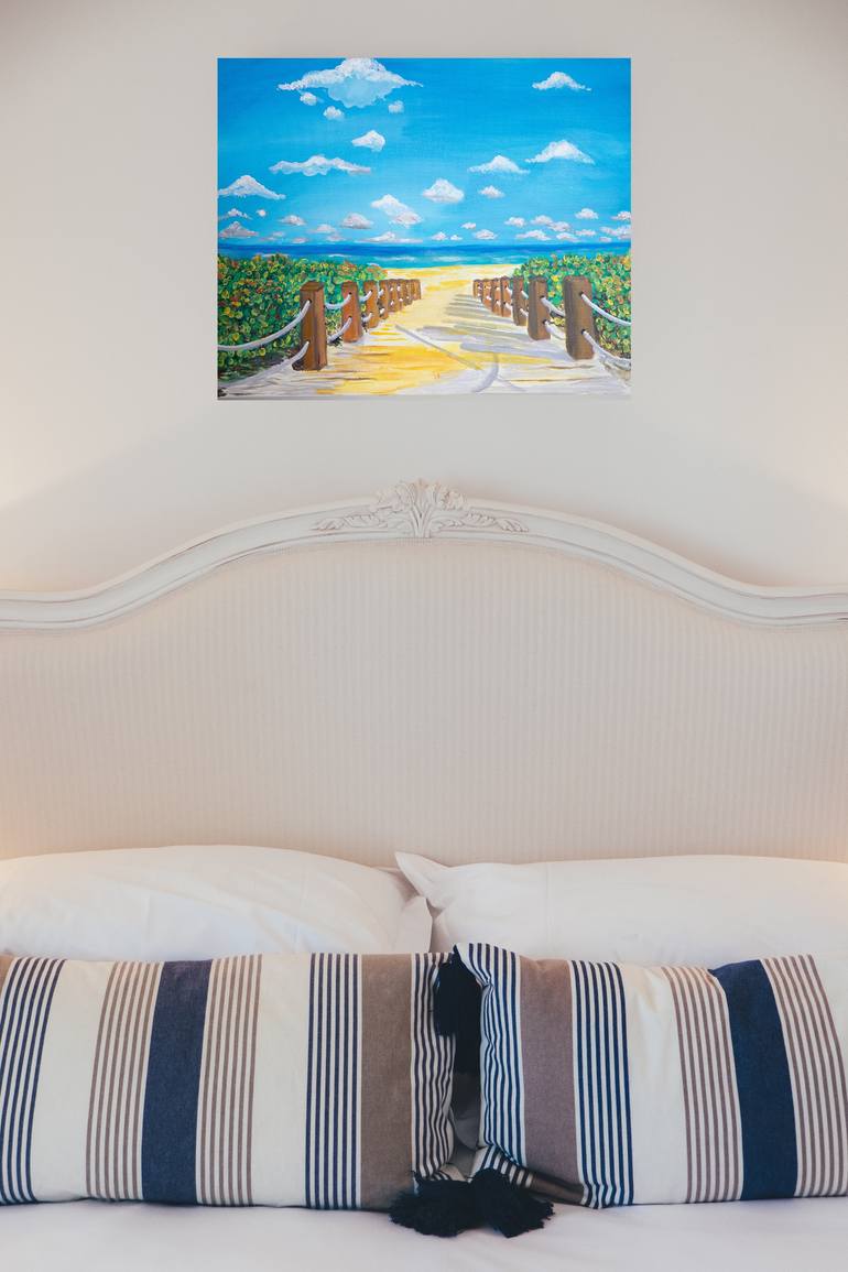 Original Abstract Beach Painting by Marina Monroe