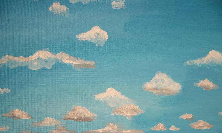 Original Abstract Beach Painting by Marina Monroe