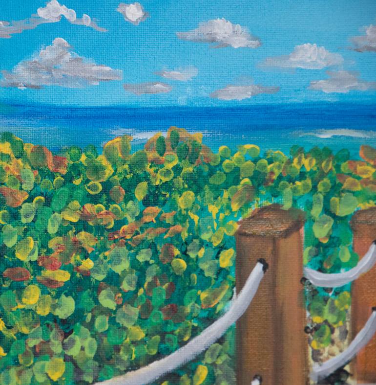 Original Abstract Beach Painting by Marina Monroe