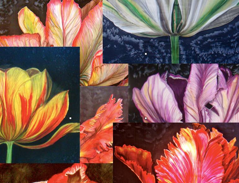 Original Expressionism Botanic Painting by Gabriella Di Xx Miglia