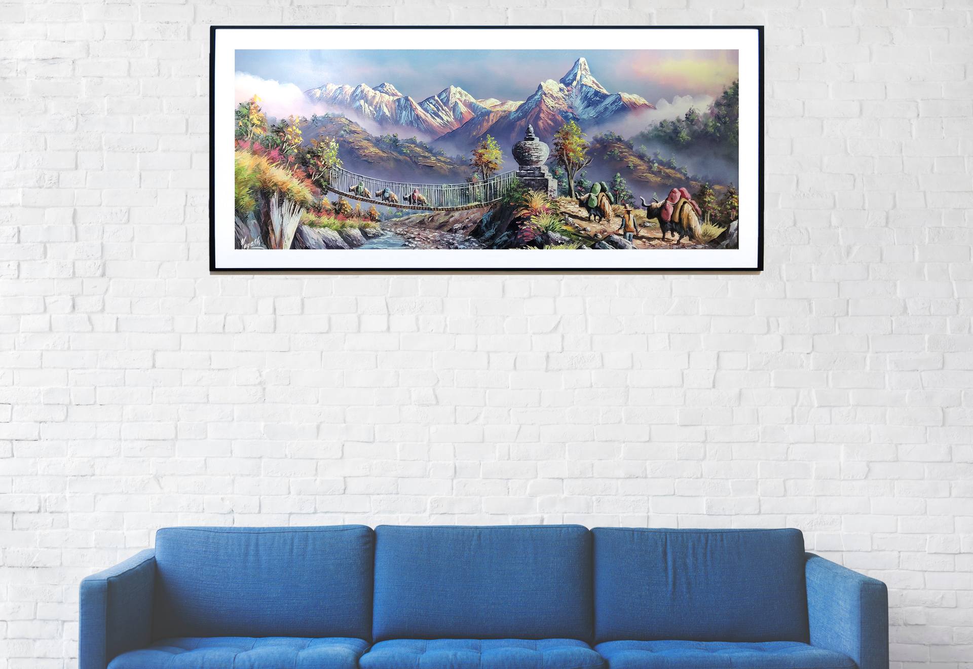 Photograph 6x4" Nepal Mountains Himalayas Art 15x10cm #3505
