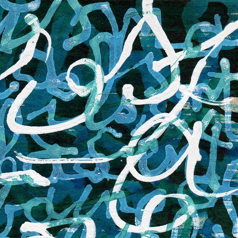 Original Conceptual Abstract Painting by Yvan Hesbois
