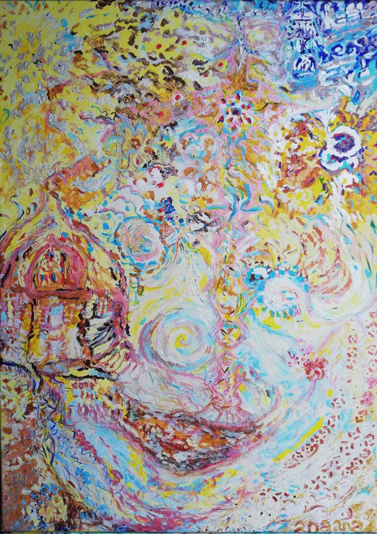 Art & Collectibles Original Acrylic Painting Cancer Painting Acrylic