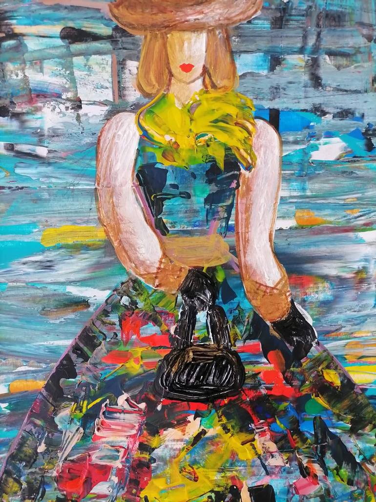 Original Contemporary Women Painting by Wanida Rangcakanok