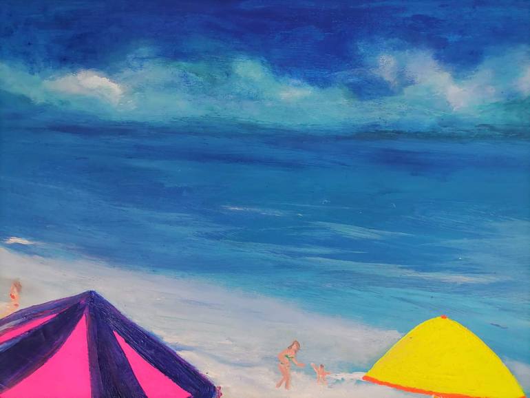 Original Expressionism Landscape Painting by Wanida Rangcakanok