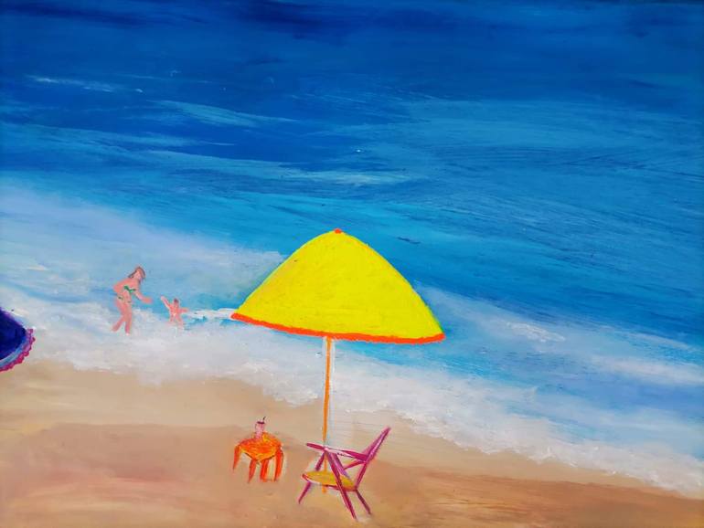 Original Expressionism Landscape Painting by Wanida Rangcakanok