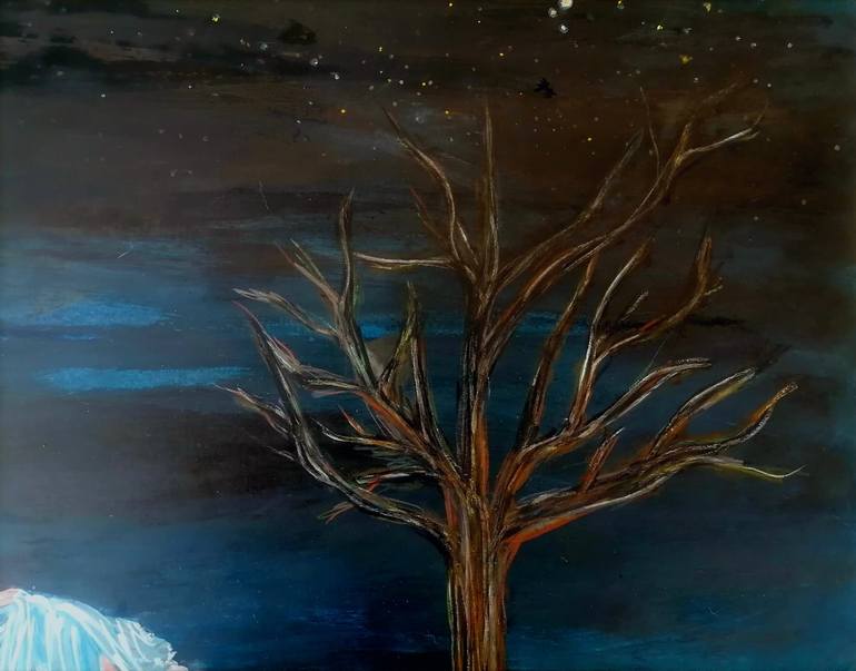 Original Expressionism Nature Painting by Wanida Rangcakanok